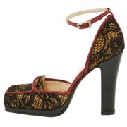 Pre-owned Lace heels Fendi Vintage , Black , Dames