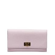 Pre-owned Leather wallets Fendi Vintage , Pink , Dames