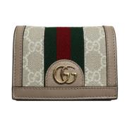 Pre-owned Fabric wallets Gucci Vintage , Beige , Dames