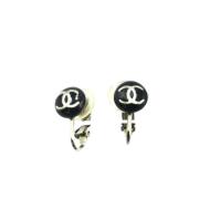 Pre-owned Metal chanel-jewelry Chanel Vintage , Black , Dames