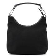 Pre-owned Leather handbags Gucci Vintage , Black , Dames