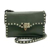 Pre-owned Leather shoulder-bags Valentino Vintage , Green , Dames