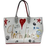 Pre-owned Fabric totes Christian Louboutin Pre-owned , White , Dames