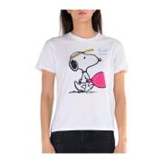 Emilie Snoopy T-shirt Saint Barth , White , Dames