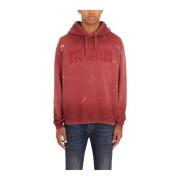 Katoenen Hoodie Dsquared2 , Red , Heren