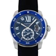 Pre-owned Metal watches Cartier Vintage , Blue , Dames