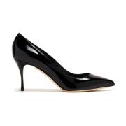 Zwarte Lakleren Stiletto Hakken Sergio Rossi , Black , Dames