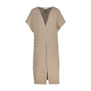 Beige Gebreid Vest Gilet Amélie & Amélie , Beige , Dames