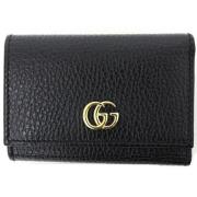 Pre-owned Leather wallets Gucci Vintage , Black , Dames