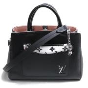 Pre-owned Leather totes Louis Vuitton Vintage , Black , Dames