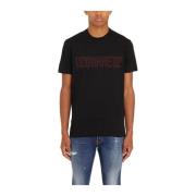 Cool Fit Katoenen T-Shirt Dsquared2 , Black , Heren