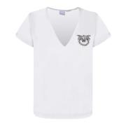 Witte T-shirts Polos voor vrouwen Pinko , White , Dames