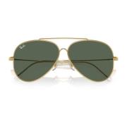 Aviator Reverse Zonnebril Metaal Bio Ray-Ban , Yellow , Heren