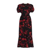 Bloemenpatroon jurk Victoria Beckham , Multicolor , Dames