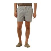 Olijfgroene Seersucker Zwemshorts Strandklaar Selected Homme , Gray , ...