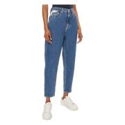 Baggy Jeans Herfst/Winter Collectie Tommy Jeans , Blue , Dames