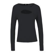 Chic Cut-out Pullover Riani , Black , Dames