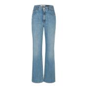 Wide Fit Denim Broek Riani , Blue , Dames