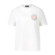 Bloemen Logo T-shirt Etro , White , Dames