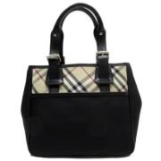 Pre-owned Fabric handbags Burberry Vintage , Black , Dames