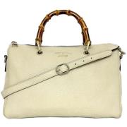 Pre-owned Fabric gucci-bags Gucci Vintage , Beige , Dames