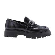 Buick Mocassin Stijlvolle Leren Loafers E mia , Black , Dames