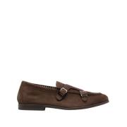 Bruine Platte Schoenen voor Mannen Doucal's , Brown , Heren