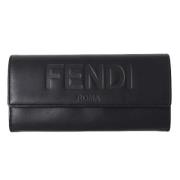 Pre-owned Leather wallets Fendi Vintage , Black , Unisex