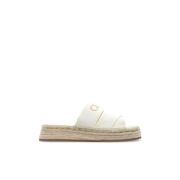 Sloffen met Mila logo Chloé , White , Dames