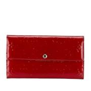 Pre-owned Leather wallets Louis Vuitton Vintage , Red , Dames