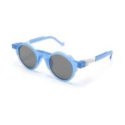 Bl0002 Crystal Blue Matt Sunglasses Vava Eyewear , Blue , Unisex