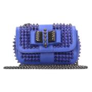 Pre-owned Leather shoulder-bags Christian Louboutin Pre-owned , Blue ,...