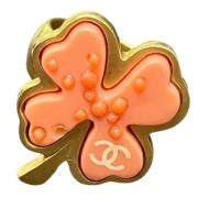 Pre-owned Metal chanel-jewelry Chanel Vintage , Orange , Dames