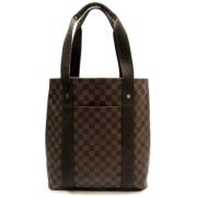 Pre-owned Canvas handbags Louis Vuitton Vintage , Brown , Dames