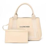 Pre-owned Leather handbags Balenciaga Vintage , Beige , Dames