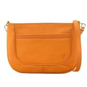 Pre-owned Leather shoulder-bags Louis Vuitton Vintage , Orange , Dames