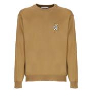 Bruine Sweater met Teddy Bear Logo Moschino , Brown , Heren