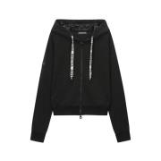 Gepolijste Nylon Hoodie Duvetica , Black , Dames