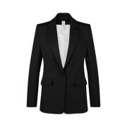 Atlin_2 Blazer, Zwart, Slim Fit, Schoudervullingen Drykorn , Black , D...