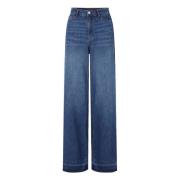 Denim Side Stripe Jeans Rich & Royal , Blue , Dames