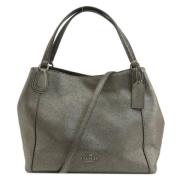 Pre-owned Leather handbags Coach Pre-owned , Gray , Dames