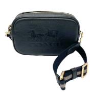 Pre-owned Leather shoulder-bags Coach Pre-owned , Black , Dames