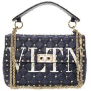 Pre-owned Fabric shoulder-bags Valentino Vintage , Black , Dames