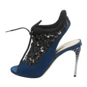 Pre-owned Fabric sandals Miu Miu Pre-owned , Blue , Dames