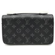 Pre-owned Leather wallets Louis Vuitton Vintage , Black , Dames