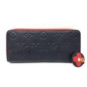 Pre-owned Leather wallets Louis Vuitton Vintage , Black , Dames