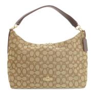 Pre-owned Canvas shoulder-bags Coach Pre-owned , Beige , Dames