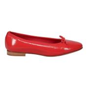 Rode Ballerina Flats Handgemaakt in Italië L'arianna , Red , Dames