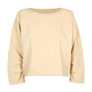 Beige Linnen Zijden Losse Top Cortana , Beige , Dames