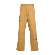 Grafisch Geborduurde Werkbroek Carhartt Wip , Brown , Heren